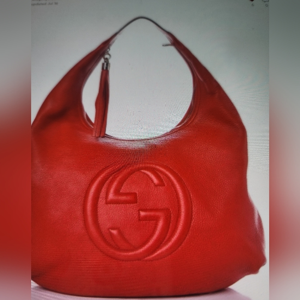 Gucci Vibrant Red Hobo Bag